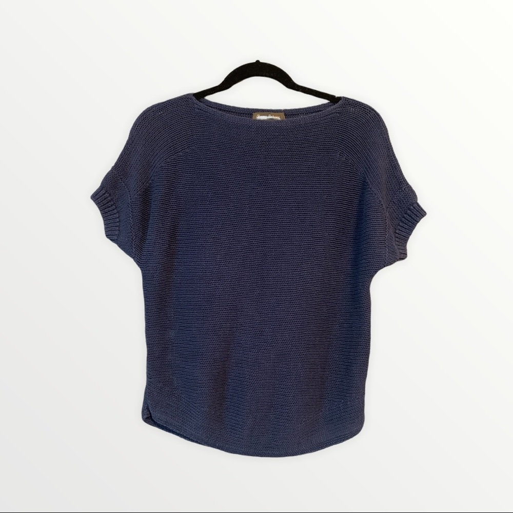 Tommy Bahama Navy Blue Knit Top